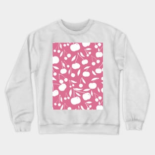 Cherries pattern - pink Crewneck Sweatshirt